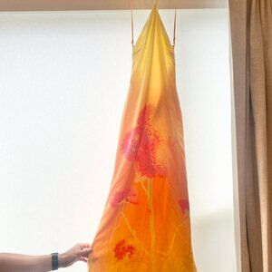 Peppermayo Chloe Maxi Dress - Orange Floral